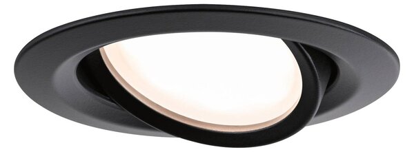 Paulmann Nova Plus Coin 3 kusy IP65 2 700 K čierna, Čierna, Kúpeľňa, Hliník, Moderný, Zapustené stropné svietidlo