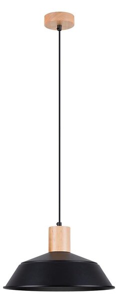 Sollux SL.1322 - Luster na lanku FANO 1xE27/15W/230V pr. 34 cm čierna