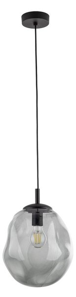Sol Mini závesné svietidlo, sklo, Ø 25 cm, čierna/grafitová sivá, Hliník / sivá / zinok, Obývacia izba / jedáleň, Sklo, Moderný, Závesné svietidlo