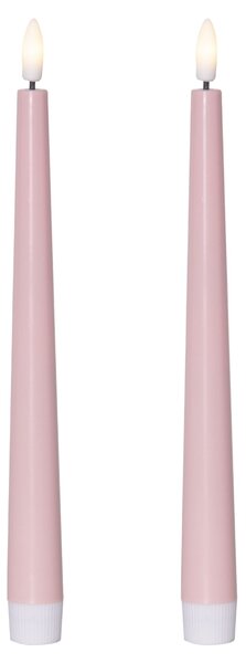 LED sviečka Flamme Candy Pink – set 2 ks