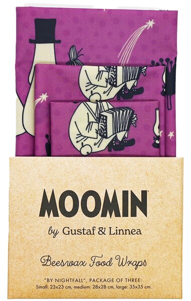 Voskované obrúsky Moomin By nightfall, 3ks