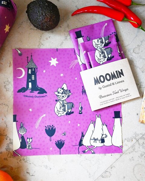 Voskované obrúsky Moomin By nightfall, 3ks