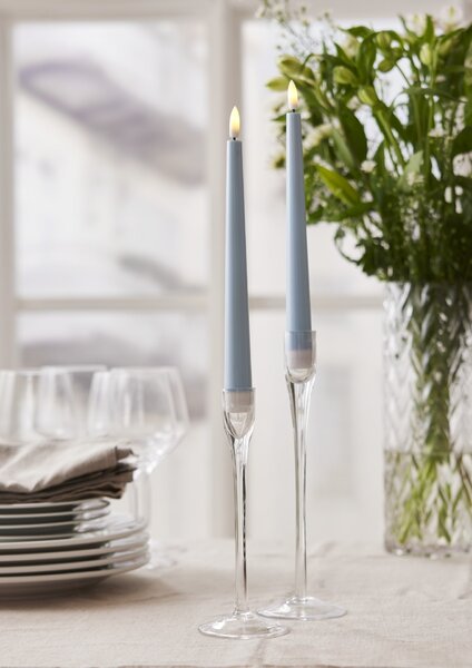 LED sviečka Flamme Candy Blue – set 2 ks