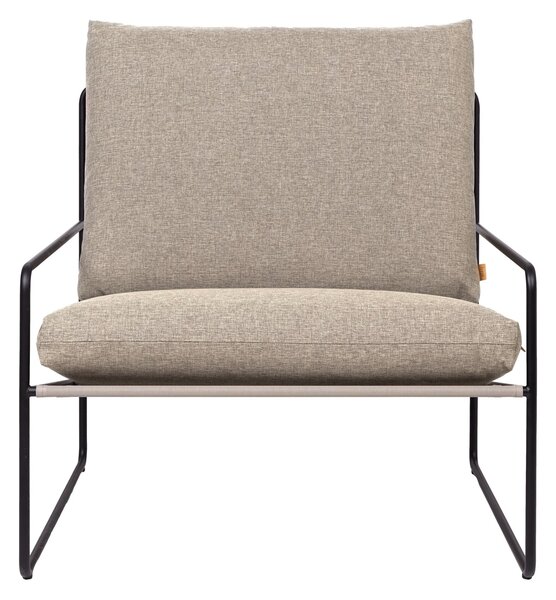 Záhradné kreslo Desert, Black / Dark Sand – Ferm Living