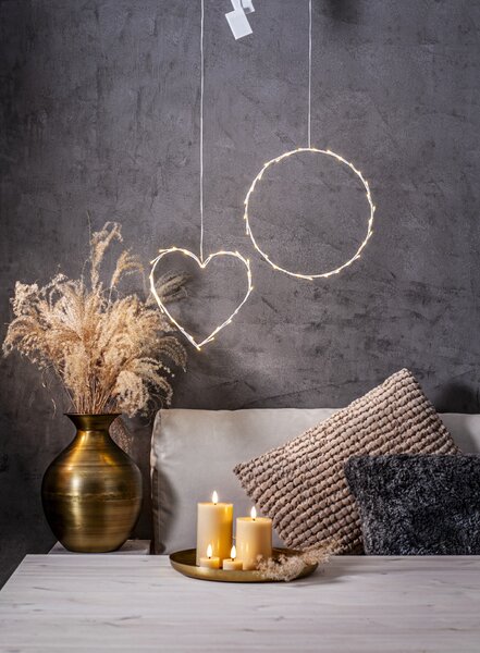Čajová LED sviečka Flamme Beige 4 cm – set 2 ks