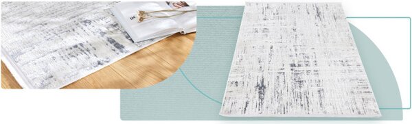 Koberec Luna Abrasion sivý