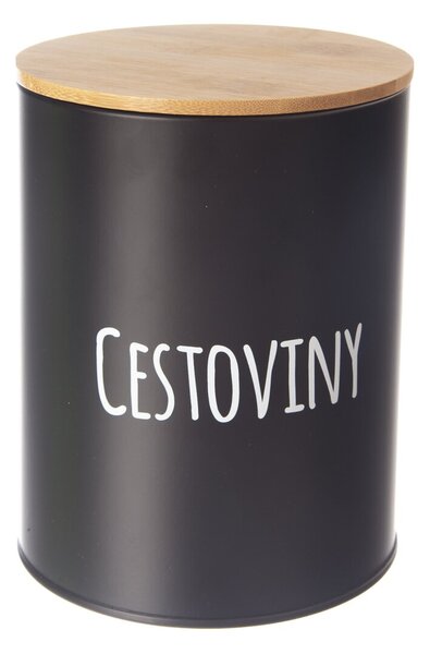 Dóza Cestoviny BLACK pr. 13 cm