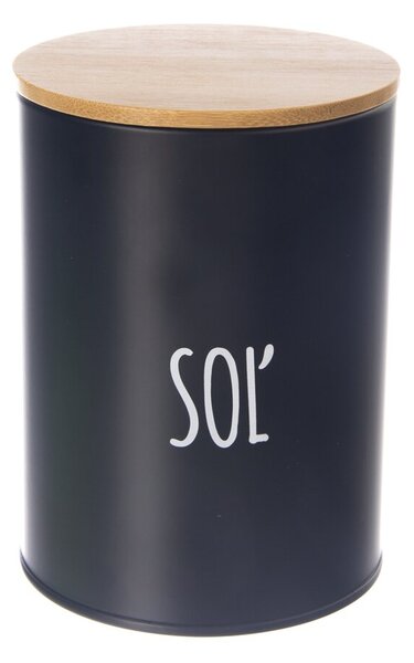 Dóza Soľ BLACK pr. 11 cm