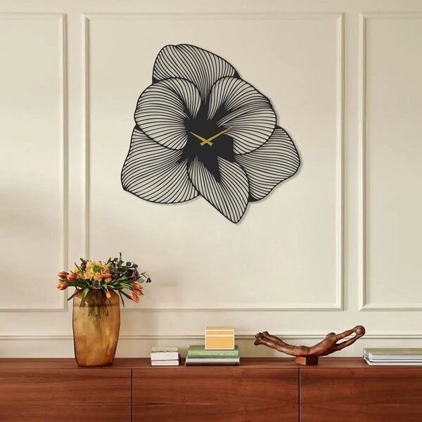 Wallity Nástenné kovové hodiny Azalea APS039 70 čierne