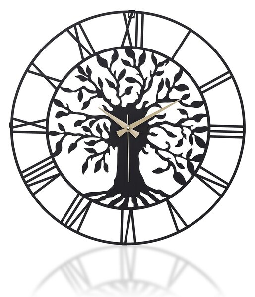 Wallity Nástenné kovové hodiny Clock Vita čierne