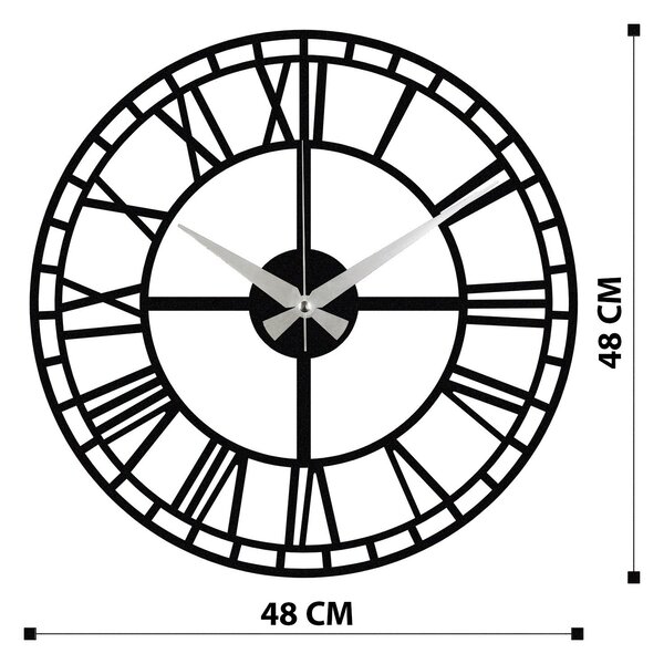 Wallity Nástenné kovové hodiny Enzoclock S002 čierne