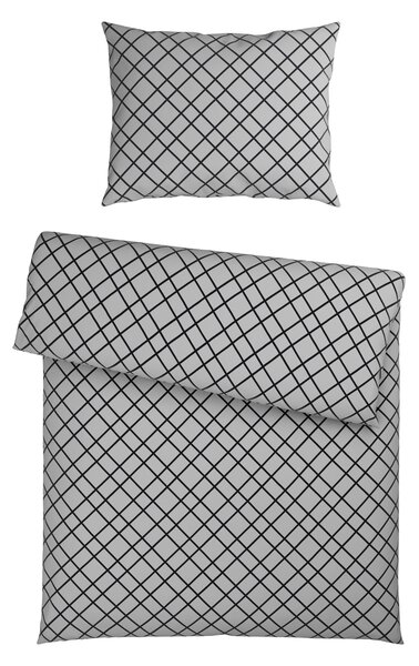 POSTEĽNÁ BIELIZEŇ, flanel, sivá, 140/200 cm Esposa - Obliečky & plachty