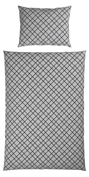 POSTEĽNÁ BIELIZEŇ, flanel, sivá, 140/200 cm Esposa - Obliečky & plachty