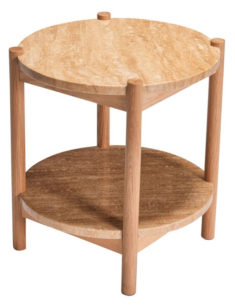 Konferenčný stolík Trava Wood/Travertin