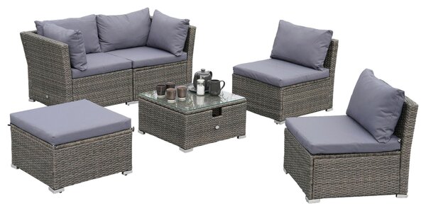 TERASOVÁ SEDACIA SÚPRAVA 3-dielne, kov, plast, sklo, textil Gardenson - Online Only záhrada, Online Only