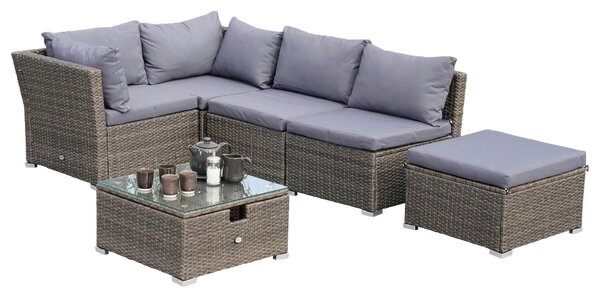 TERASOVÁ SEDACIA SÚPRAVA 3-dielne, kov, plast, sklo, textil Gardenson - Online Only záhrada, Online Only