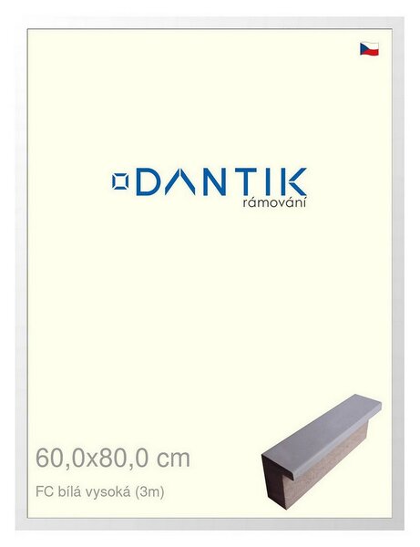 DANTIK rám na obraz 60x80 | FC Bílá vysoká (Plexi Čiré)
