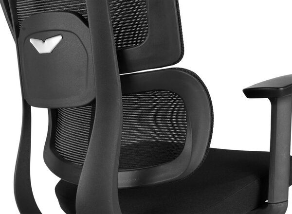 Kancelárska ergonomická stolička Neoseat GARY — čierna, nosnosť 150 kg