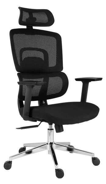 Kancelárska ergonomická stolička Neoseat GARY — čierna, nosnosť 150 kg