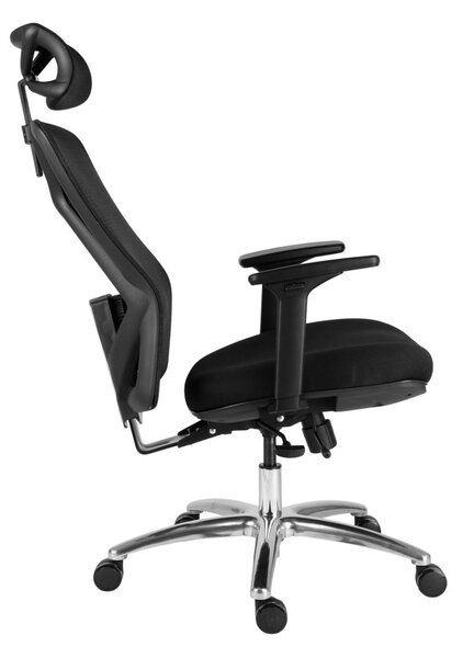 Kancelárska ergonomická stolička Neoseat VIBE — čierna, nosnosť 150 kg