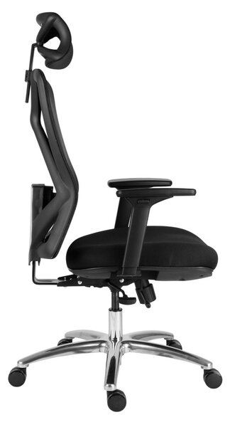 Kancelárska ergonomická stolička Neoseat VIBE — čierna, nosnosť 150 kg