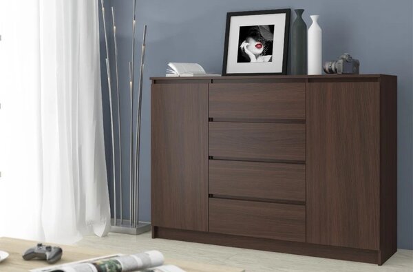 Veľká kombinovaná komoda SAVRILA - wenge