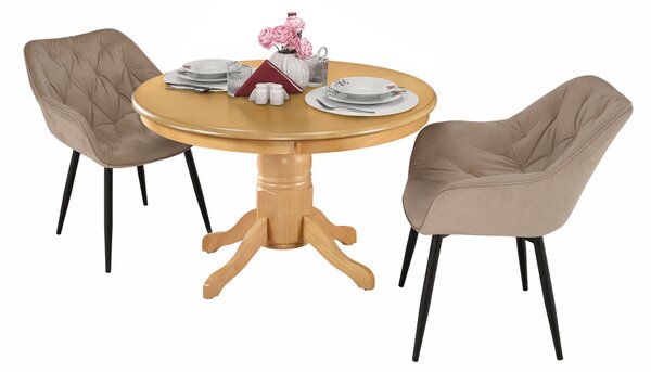 Kondela Jedálenský stôl, okrúhly, dub svetlý, priemer 106 cm, TABLOS