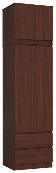 Šatníková skriňa s nástavcom 60 cm WREN - wenge