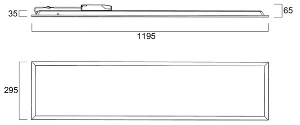 Vstavaný LED panel QUANTUM, biely, 120 × 30 cm, DALI, 26 W, UGR19, IP54, Biela / opálová, Pracovňa / Kancelária, kov, Zapustené stropné svietidlo
