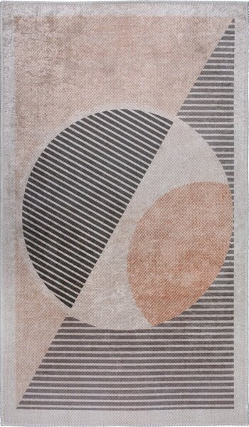 Béžový umývateľný koberec 50x80 cm – Vitaus
