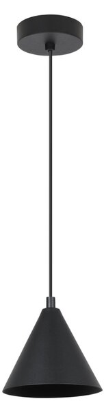 Závesné svietidlo Soho, 1x čierne kovové tienidlo, (fi 14cm)