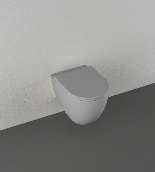 Isvea Isvea, INFINITY závesná WC misa, Rimless, 36,5x53cm, šedá, 10NF02005-2V
