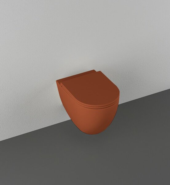 Isvea Isvea, INFINITY závesná WC misa, Rimless, 36,5x53cm, terracotta, 10NF02005-2U