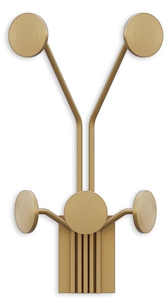 Wallity Nástenný kovový háčik Giraffe 24 cm zlatý