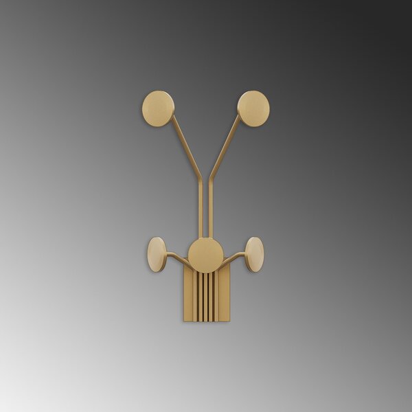 Wallity Nástenný kovový háčik Giraffe 24 cm zlatý