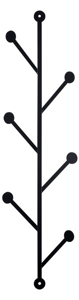 Wallity Nástenný kovový tyčový vešiak Rod 94 cm čierny