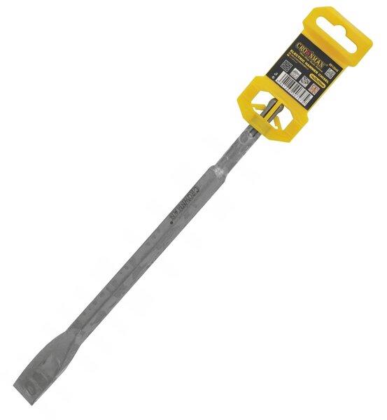 CROWNMAN Plochý sekáč SDS-plus 20x250 mm dlhý na betón, rýľ 40Cr