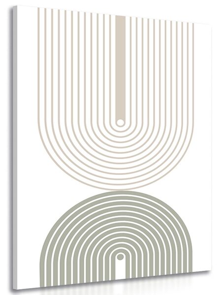 Obraz minimalistické dúhy Mid-Century