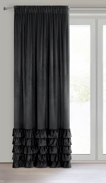 ZATEMŇOVACÍ ZÁVES NA PÁSKE DANI 140X270 CM ČIERNA