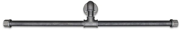 Kalune Design Nástenný vešiak BORURAF 60 cm čierny