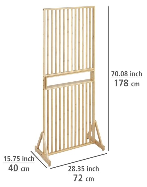Bambusový paraván v prírodnej farbe Kailua - Wenko