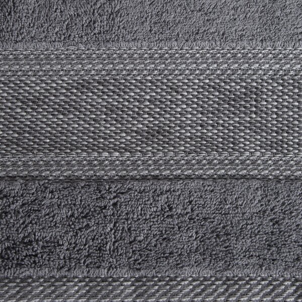 BAVLNENÝ UTERÁK KALI SADA 1KS 50X90 CM, 1KS 70X140 CM TMAVOSIVÁ