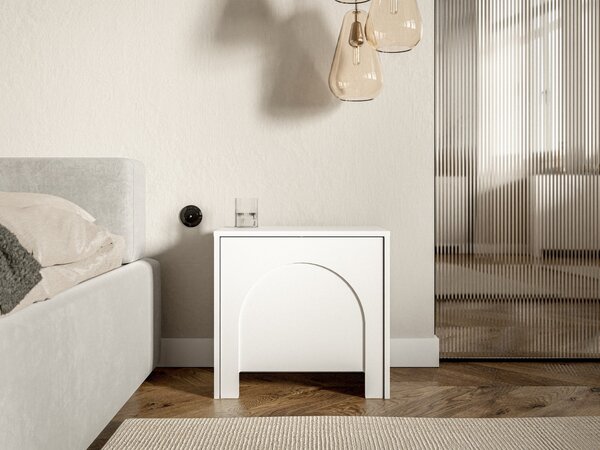 Vivaldi Nočný stolík Arco 50 cm biela