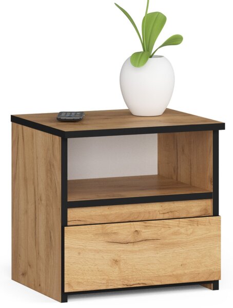 Ak furniture Nočný stolík CL1 40 cm dub remeselný