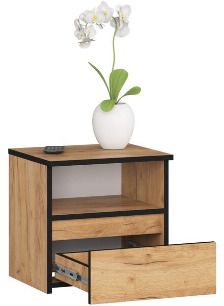 Ak furniture Nočný stolík CL1 40 cm dub remeselný