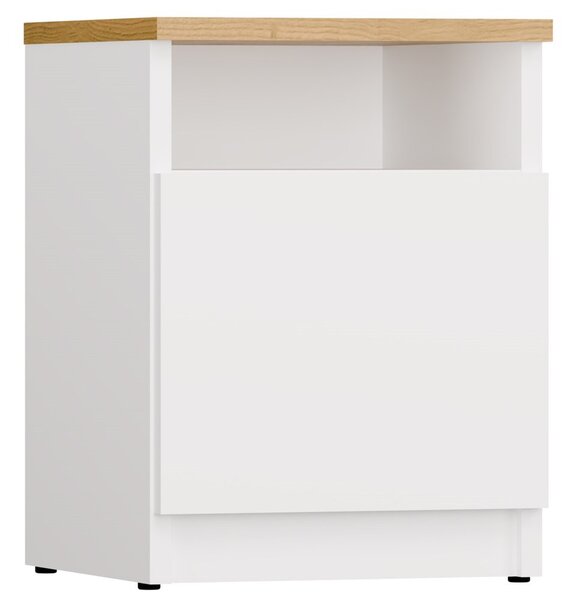 TP Living Nočný stolík Galax 30 cm dub artisan/biely