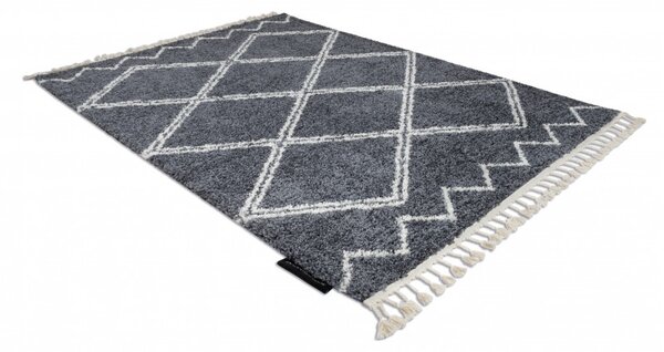 Dywany Łuszczów , Kusový koberec Berber Asila B5970 grey and white, 120x170, šedá, obývacia izba