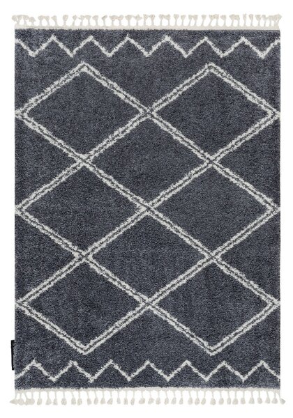 Dywany Łuszczów , Kusový koberec Berber Asila B5970 grey and white, 120x170, šedá, obývacia izba