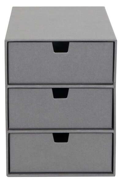 Sivý zásuvkový box s 3 zásuvkami Bigso Box of Sweden Ingrid