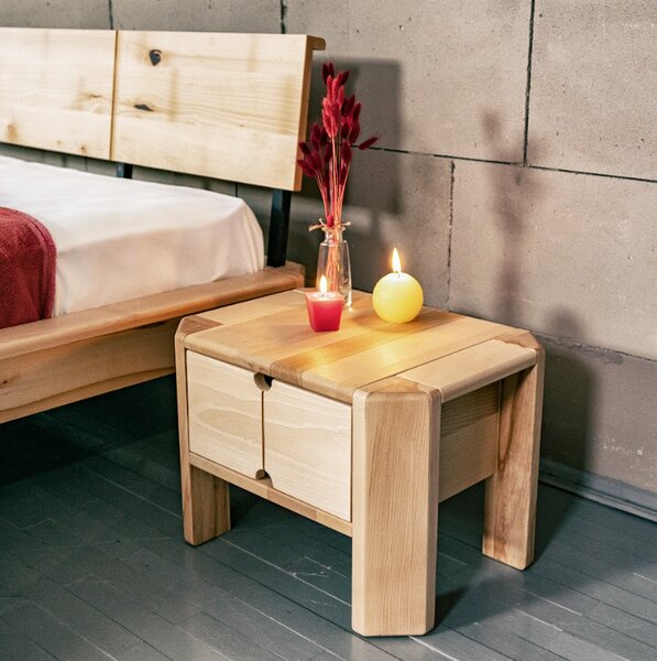 MarLiving Nočný stolík LOFT 03 z masívu